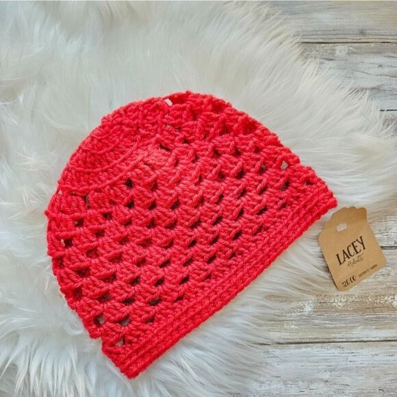 Kids Hat from Cotton N Kandi on Etsy- 20" Lacey Red Classic - Picture 1 of 2